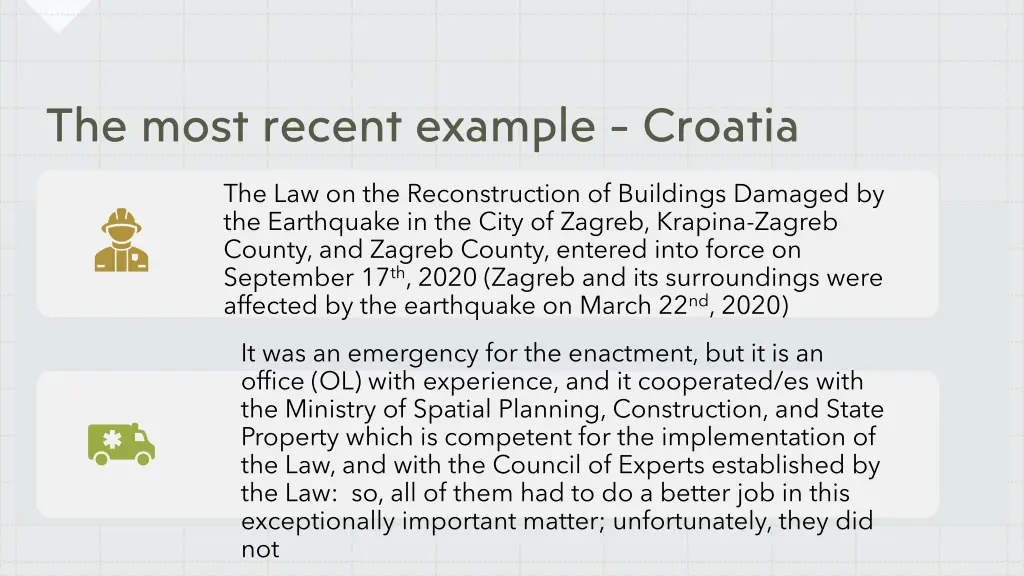 the law on the reconstruction of buildings