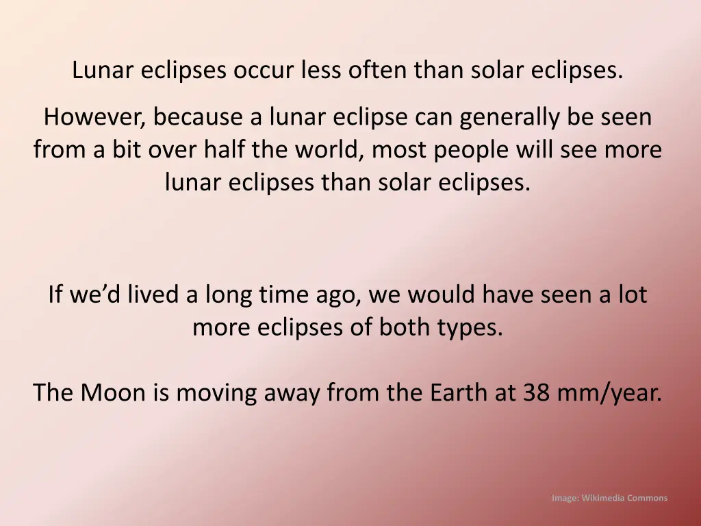 lunar eclipses occur less often than solar