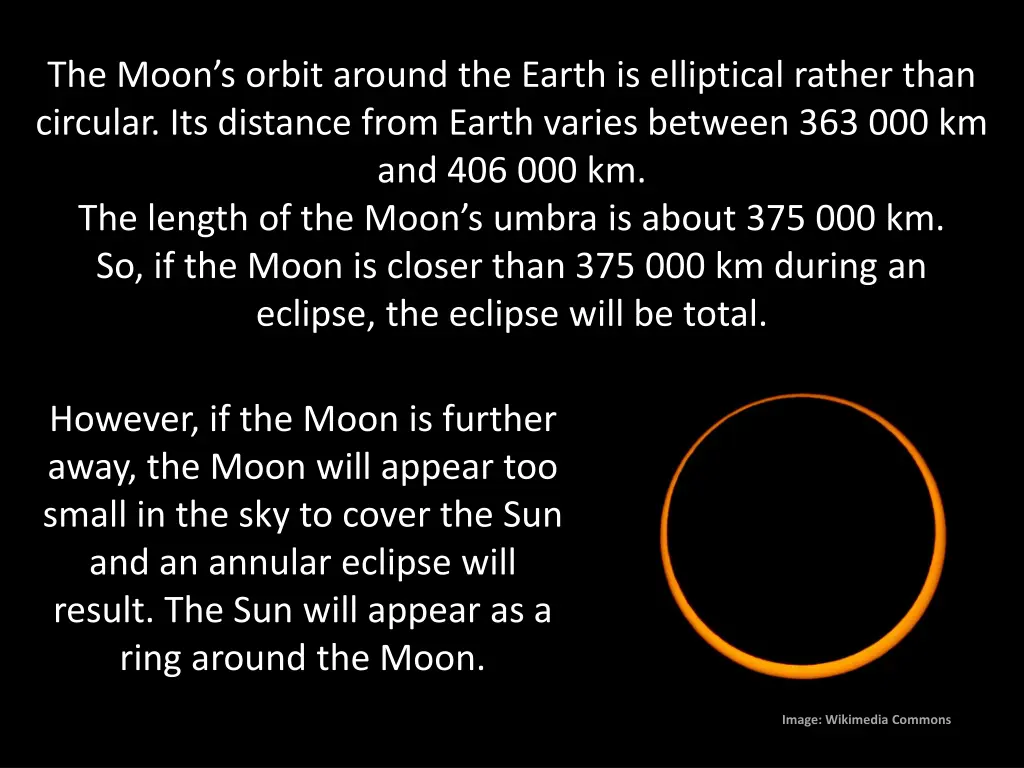 the moon s orbit around the earth is elliptical