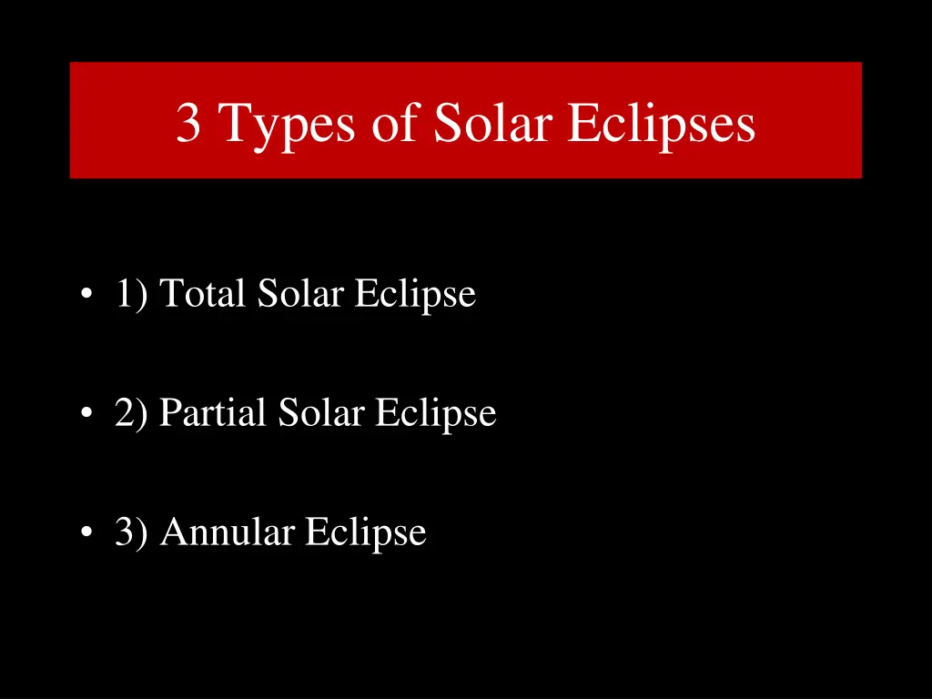 3 types of solar eclipses
