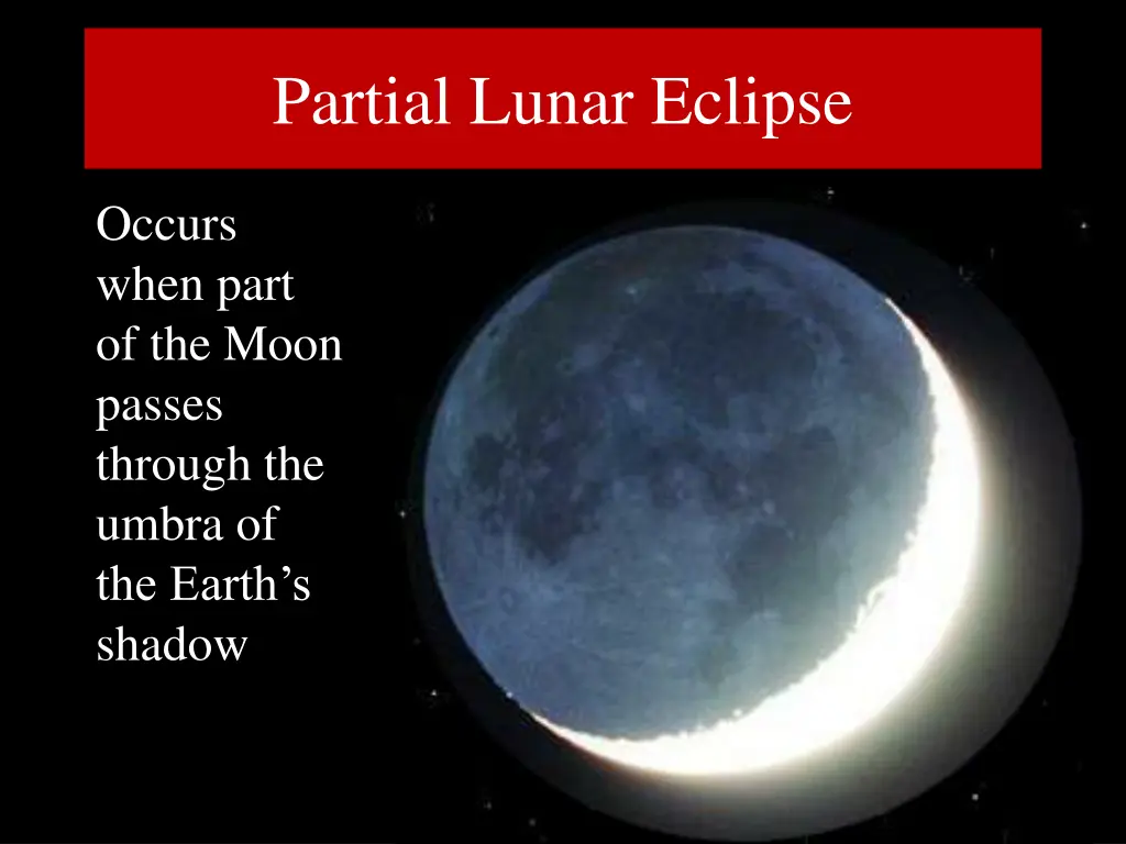 partial lunar eclipse