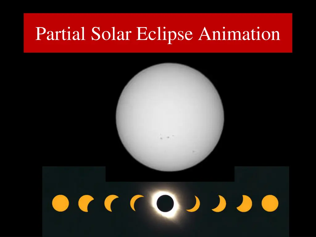partial solar eclipse animation