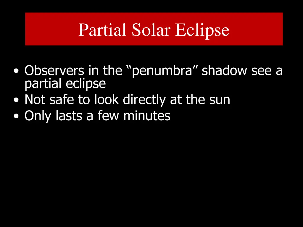 partial solar eclipse