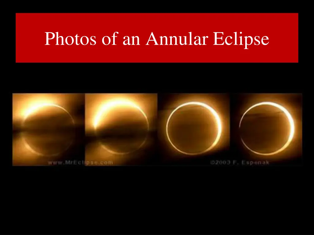 photos of an annular eclipse