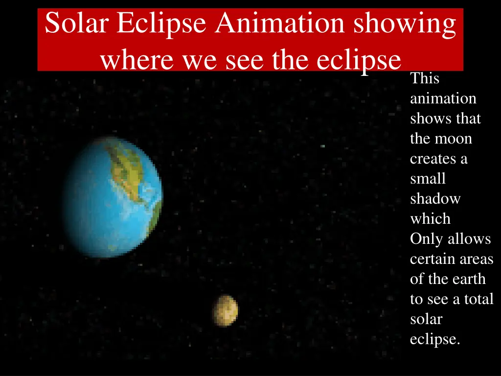 solar eclipse animation showing where
