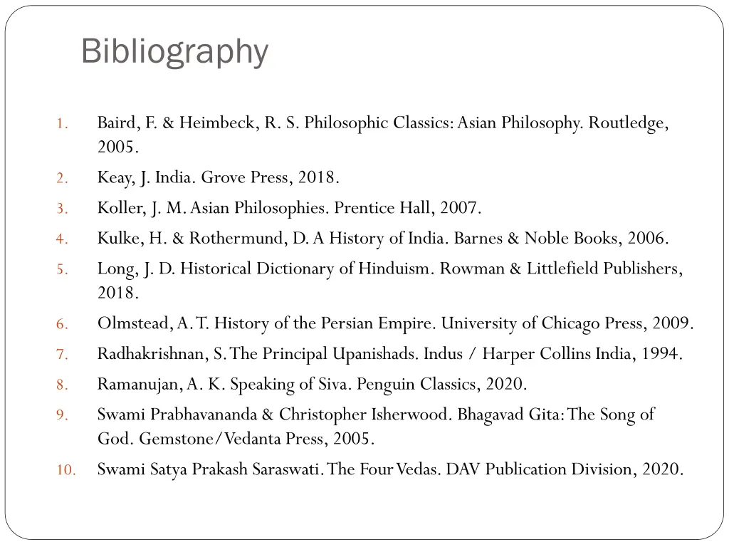 bibliography