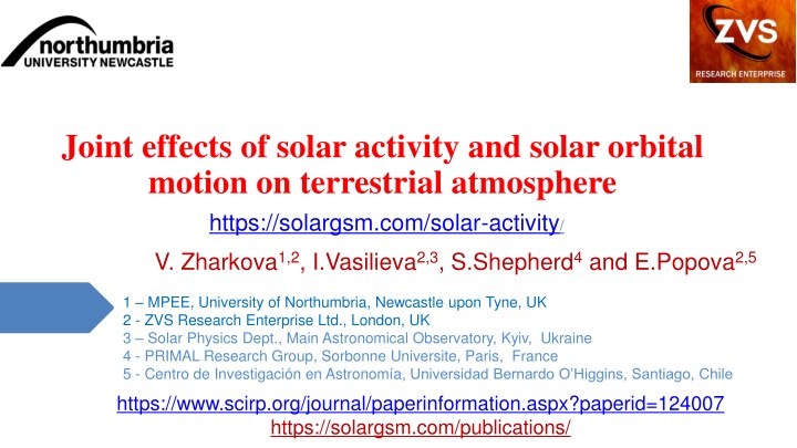 joint effects of solar activity and solar orbital