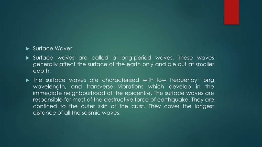 surface waves