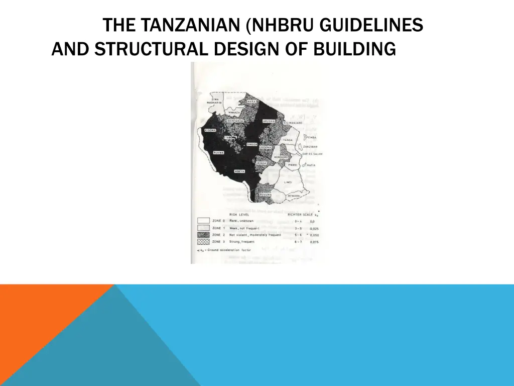 the tanzanian nhbru guidelines and structural 1