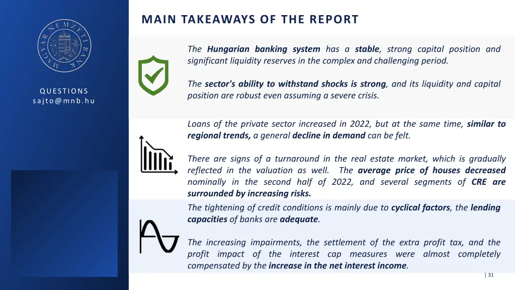 main takeaways of the report 1