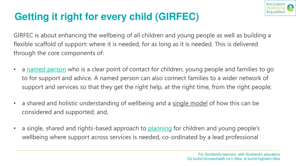 getting it right for every child girfec 2