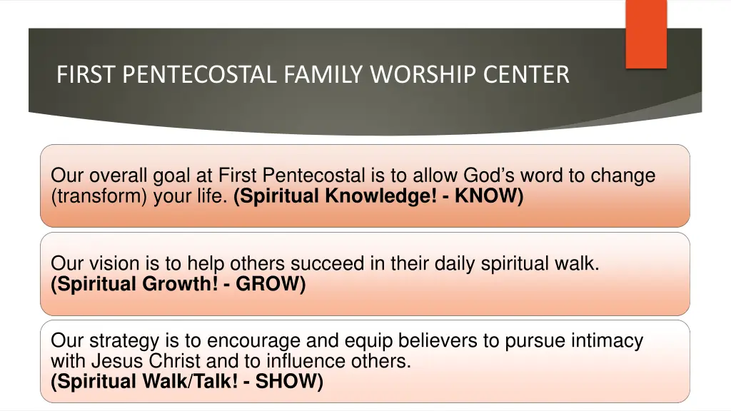 first pentecostal family worship center