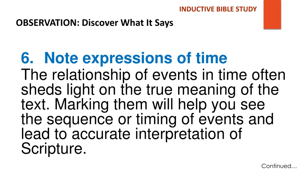 inductive bible study 6