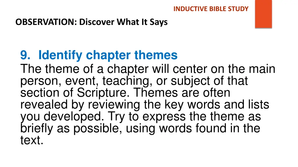 inductive bible study 9