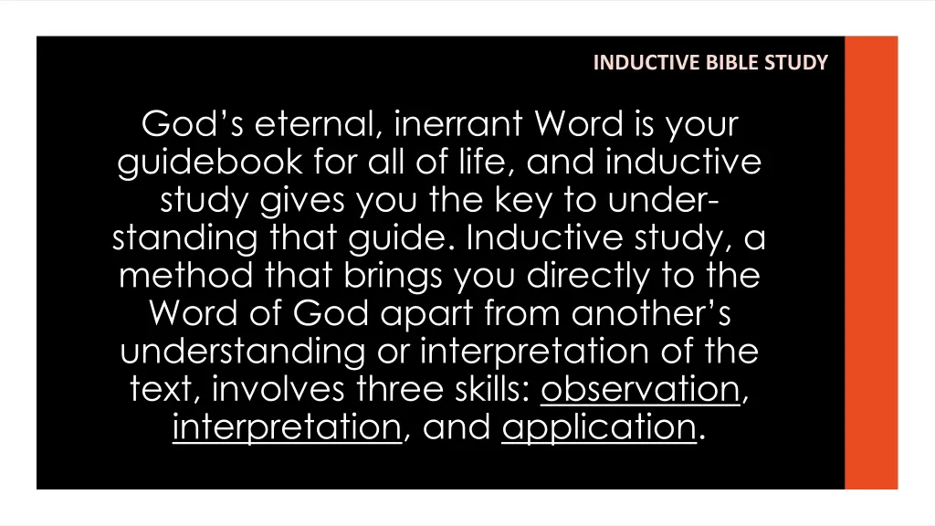 inductive bible study