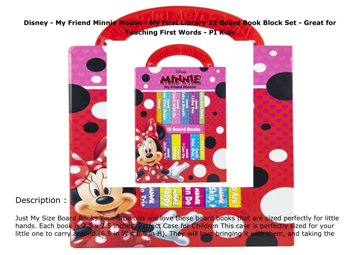 disney my friend minnie mouse my first library