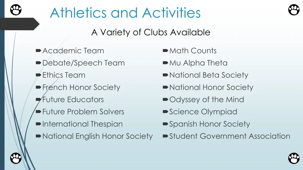 athletics and activities 1