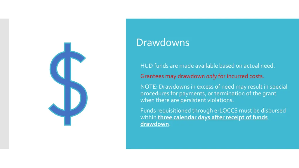 drawdowns