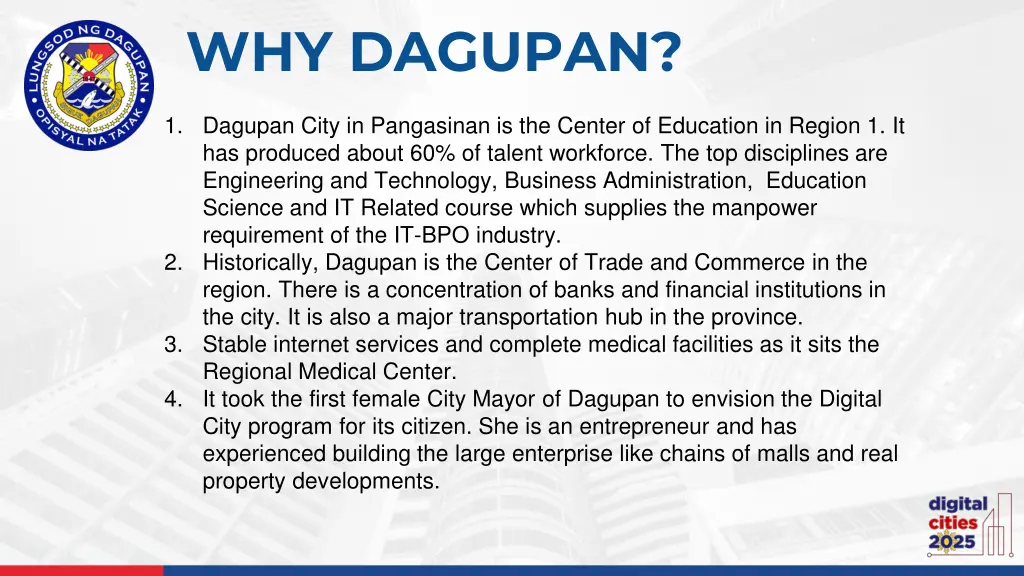 why dagupan