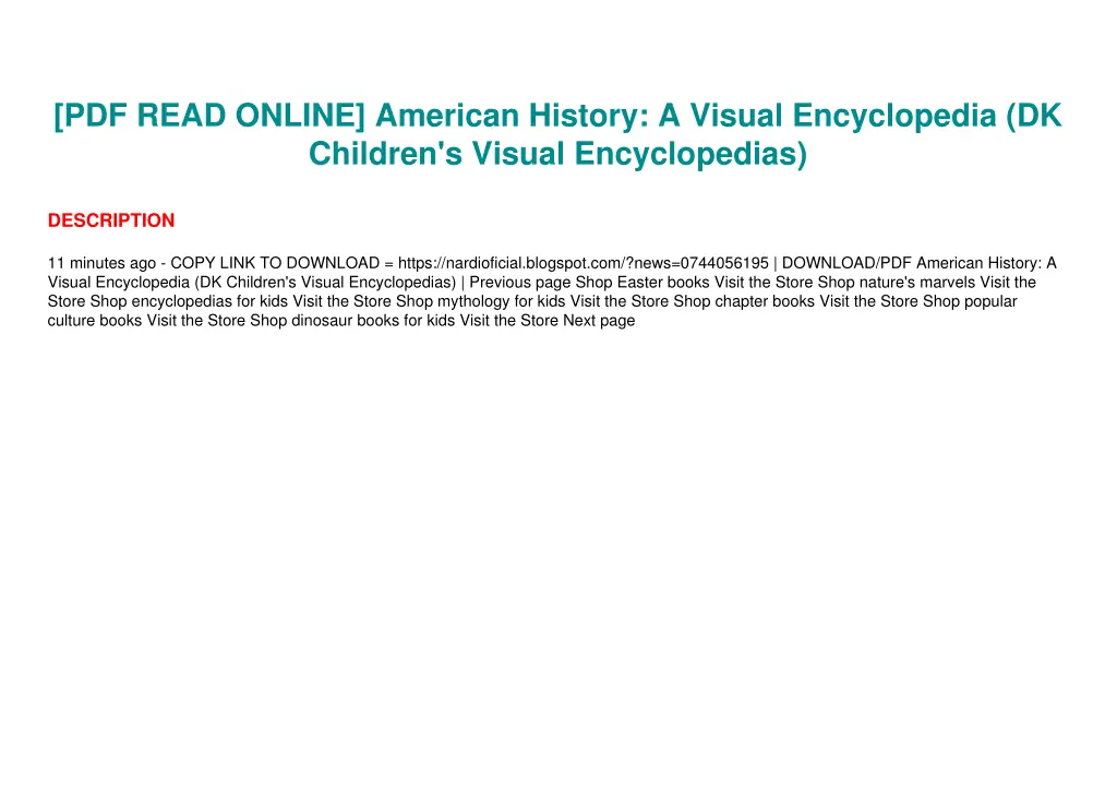 pdf read online american history a visual 2
