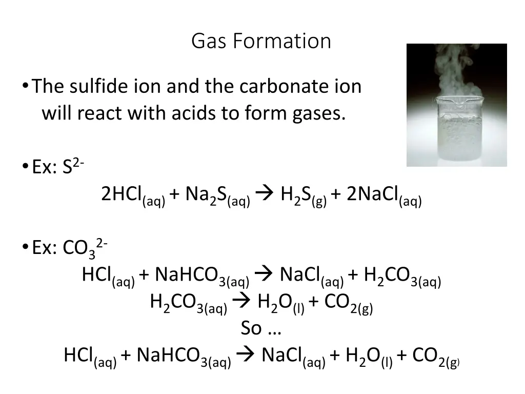 gas formation