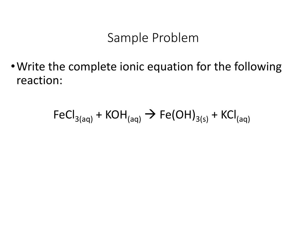 sample problem