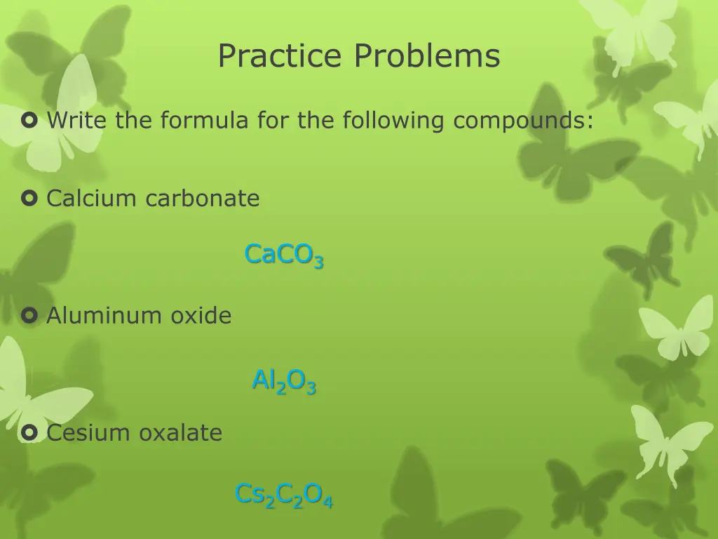 practice problems 6