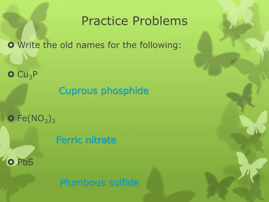 practice problems 8