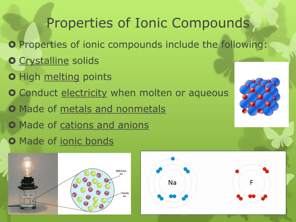 properties of ionic compounds