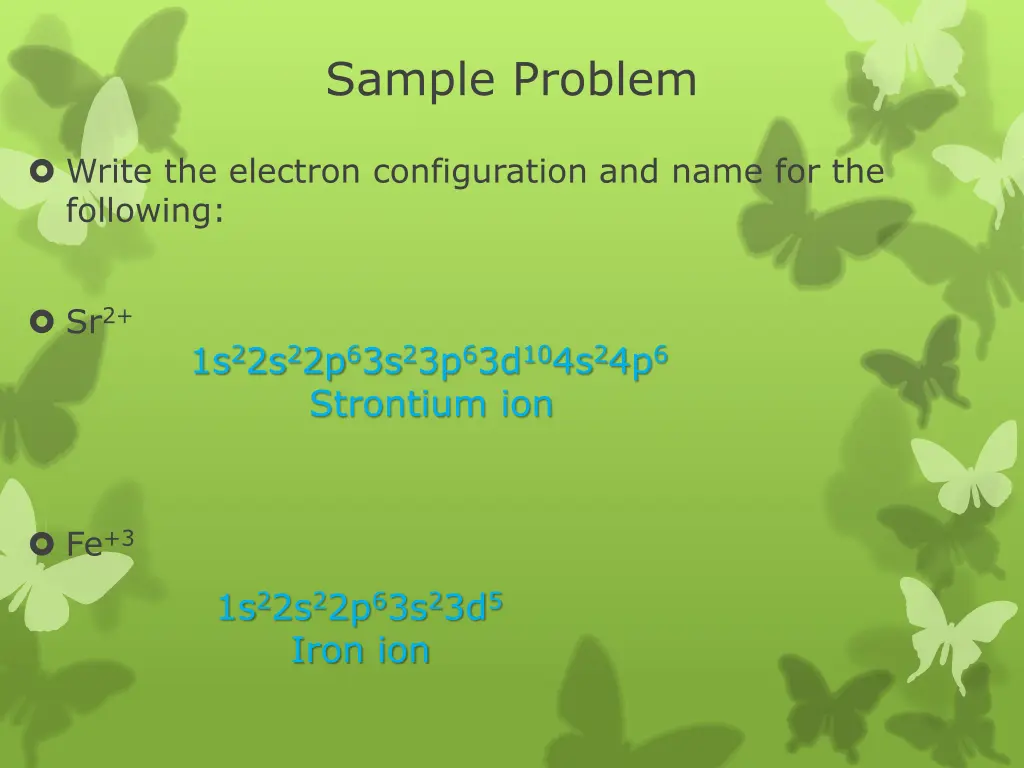 sample problem