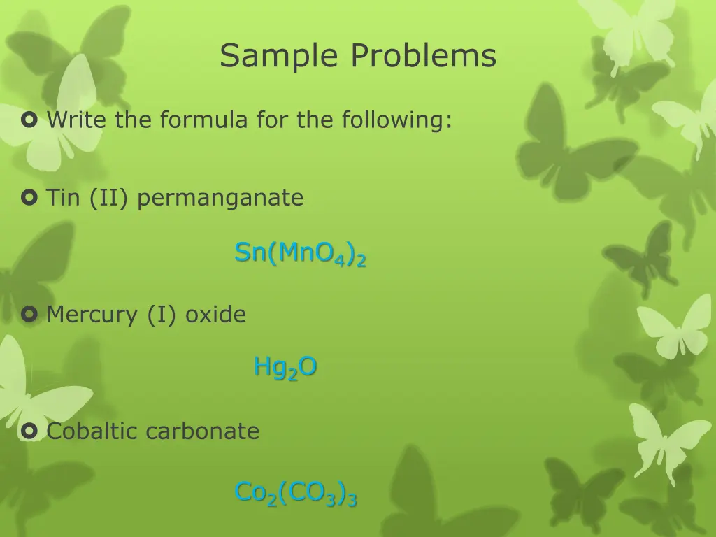 sample problems 6