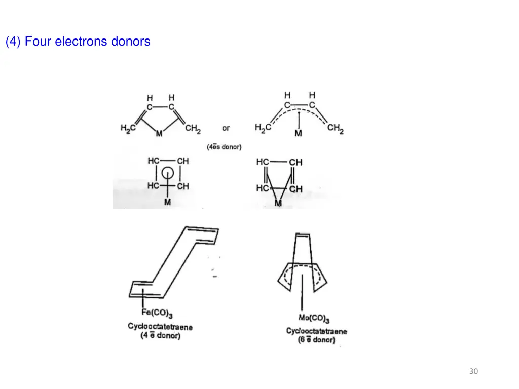 4 four electrons donors