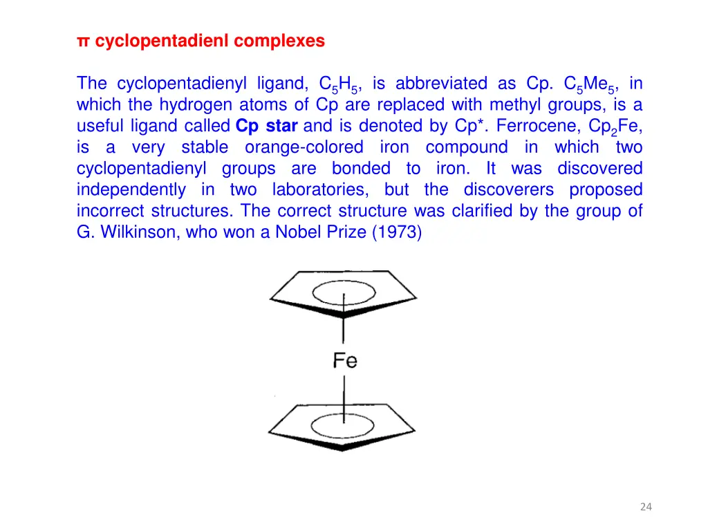 cyclopentadienl complexes