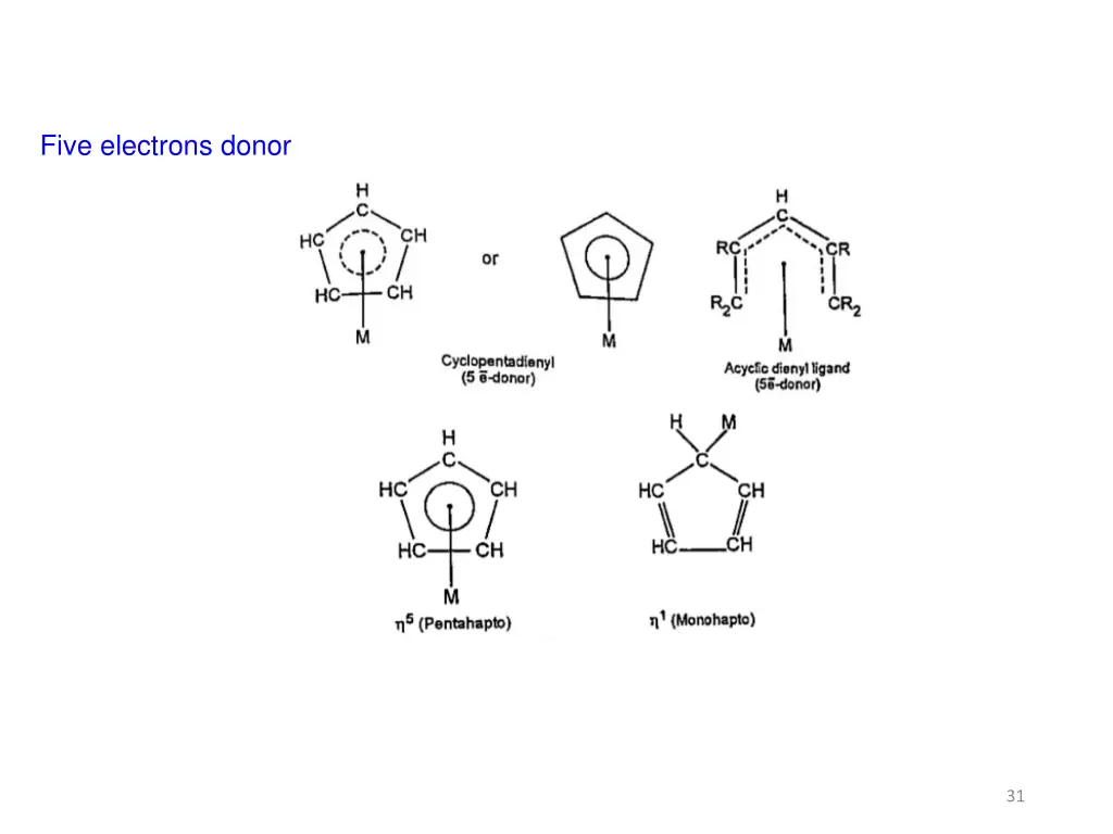 five electrons donor