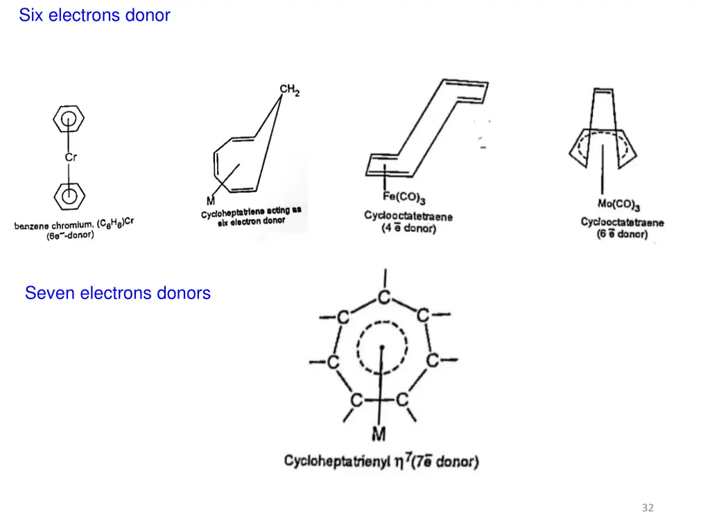 six electrons donor