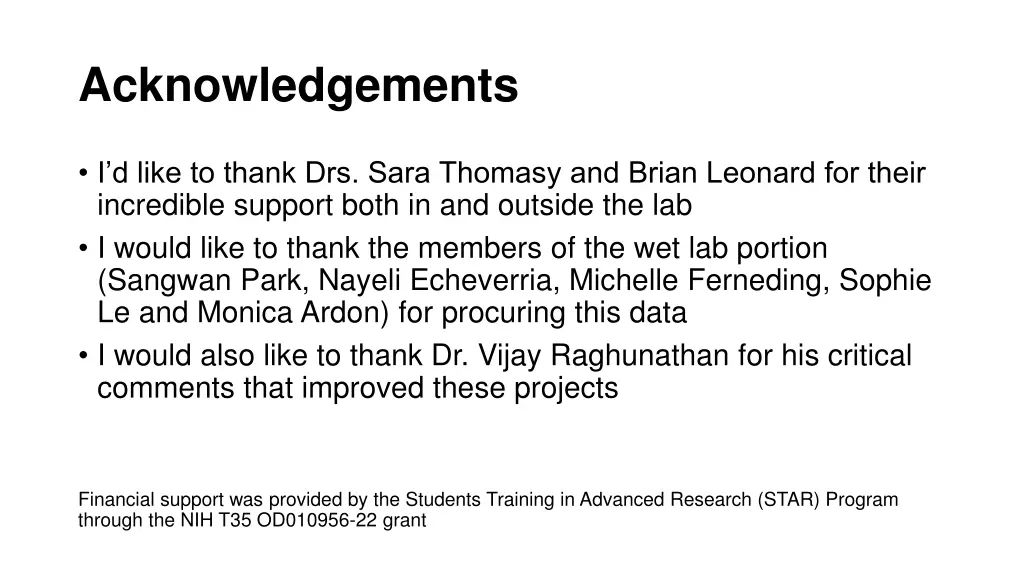 acknowledgements