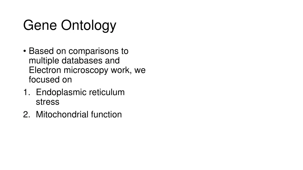 gene ontology 2