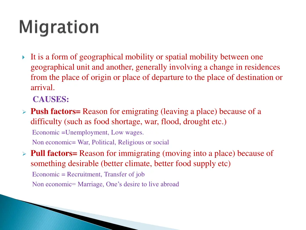 it is a form of geographical mobility or spatial