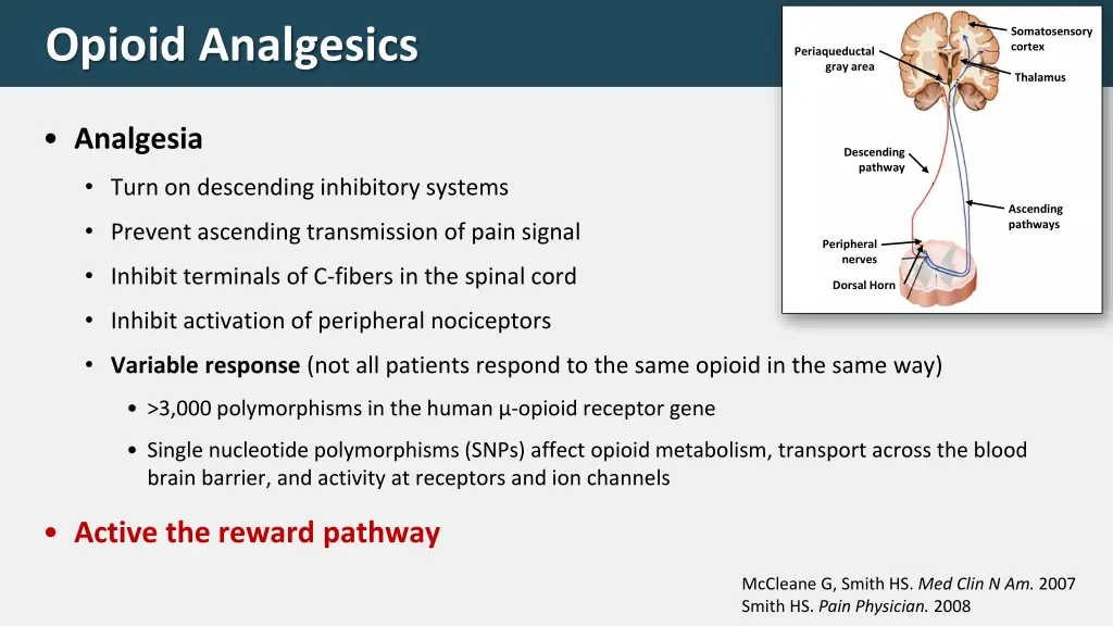 opioid analgesics