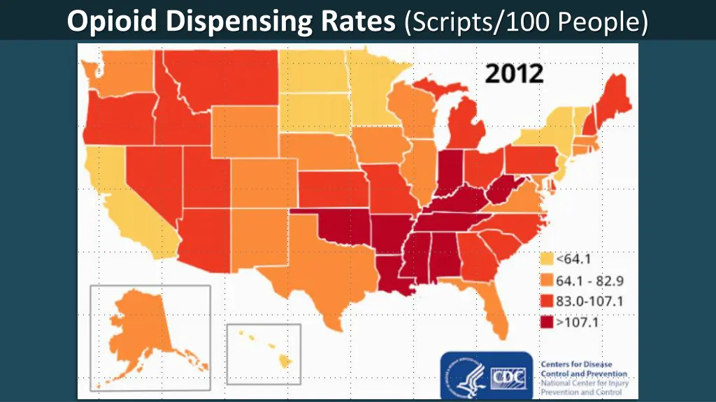 opioid dispensing rates scripts 100 people