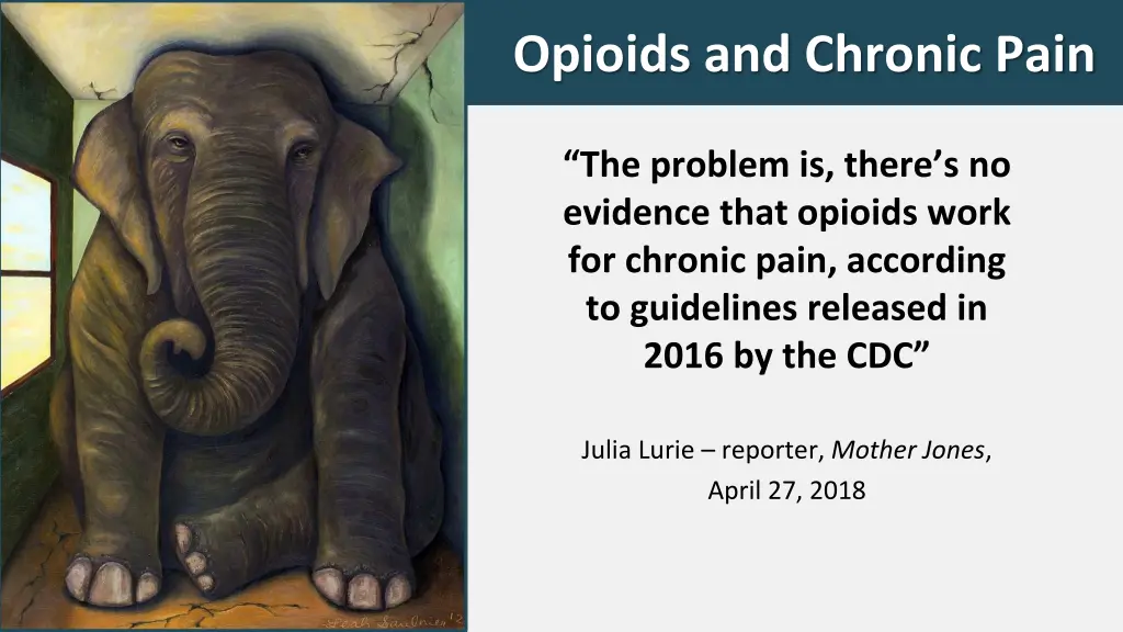 opioids and chronic pain