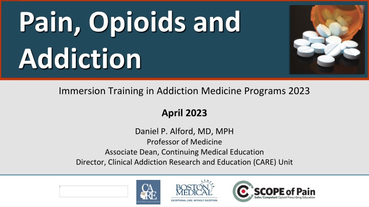 pain opioids and addiction