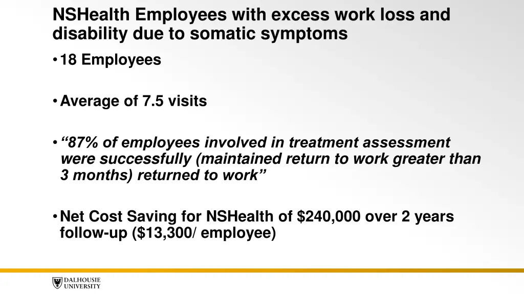 nshealth employees with excess work loss