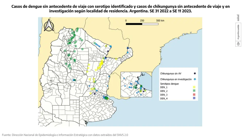 casos de dengue sin antecedente de viaje