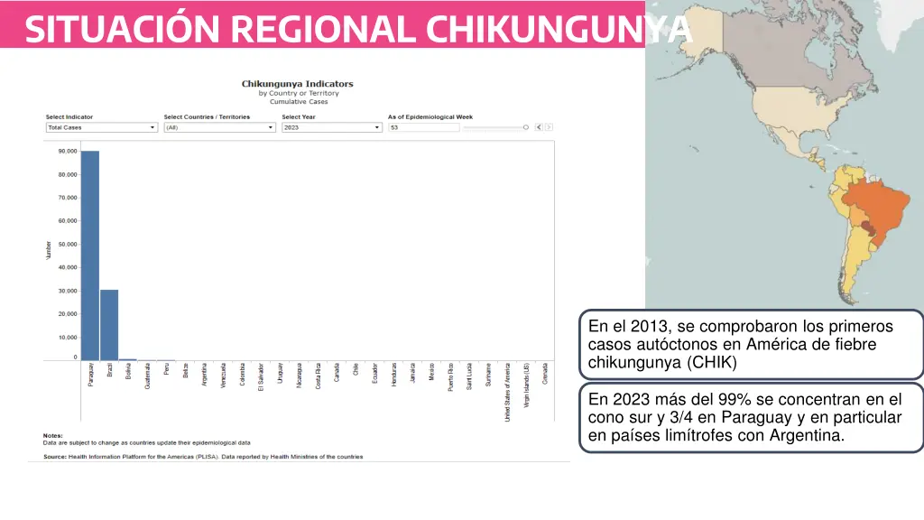 situaci n regional chikungunya