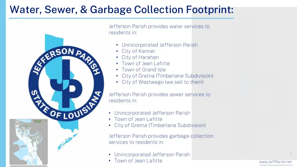 water sewer garbage collection footprint