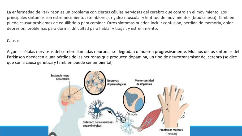 la enfermedad de parkinson es un problema