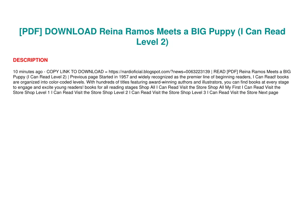 pdf download reina ramos meets a big puppy 2