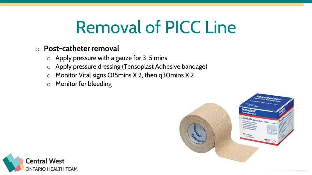 removal of picc line 1