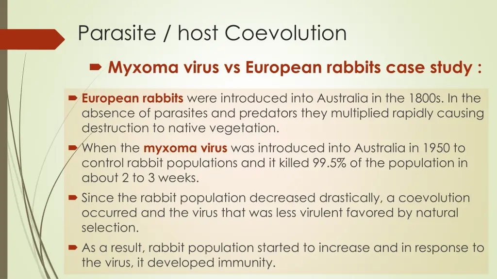 parasite host coevolution